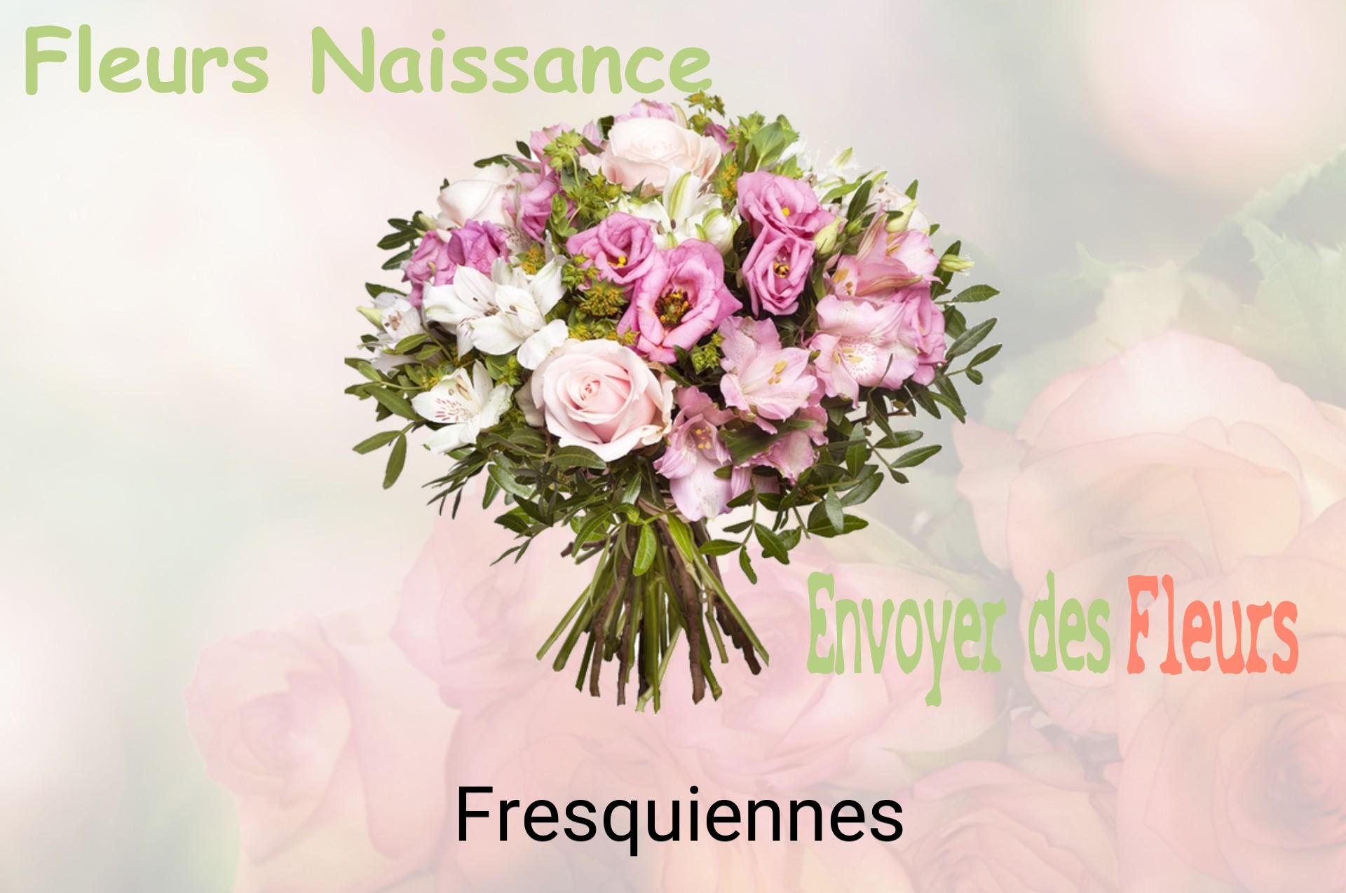 Bouquet de fleurs de naissance livré à Fresquiennes